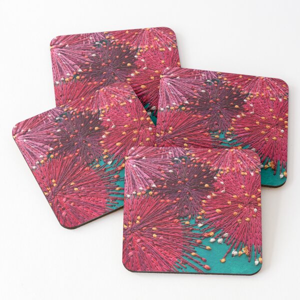 Item preview, Wine Red Gum Flowers by Leah Gay designed and sold by leahgay.