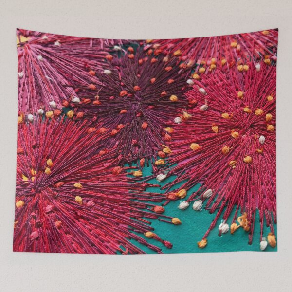 Item preview, Wine Red Gum Flowers by Leah Gay designed and sold by leahgay.
