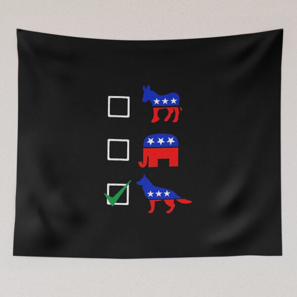 Item preview, German Shepherd Dog GSD Funny Politcal Vote designed and sold by ripsydesigns.