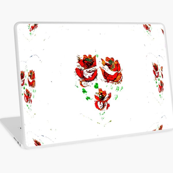 Canal flowers abstract bywhacky Laptop Skin