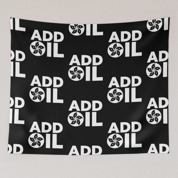 Item preview, Hong Kong Add Oil Protest Design with Hong Kong Flag designed and sold by Good-Politics.