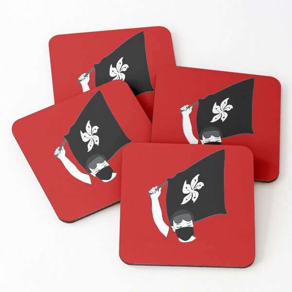 Item preview, Hong Kong Protests, Stop Killing us, the protester raises the flag designed and sold by Good-Politics.