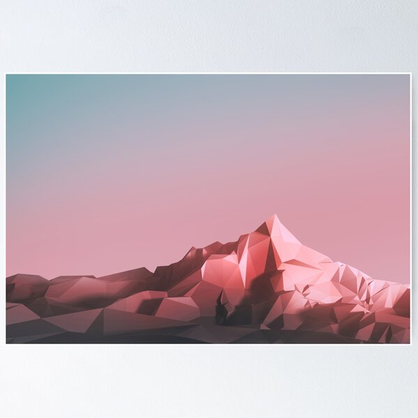 Item preview, Low Poly Mountains designed and sold by SchoomDesigns.