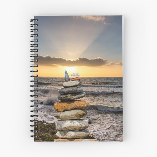 Item preview, Stone Stack At Sunset on a Cliff on the Southern Mediterranean Coast of Italy designed and sold by Jon Shore.