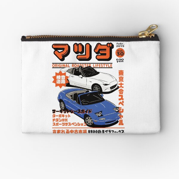 Mazda Mx5 Miata Zipper Pouches Redbubble