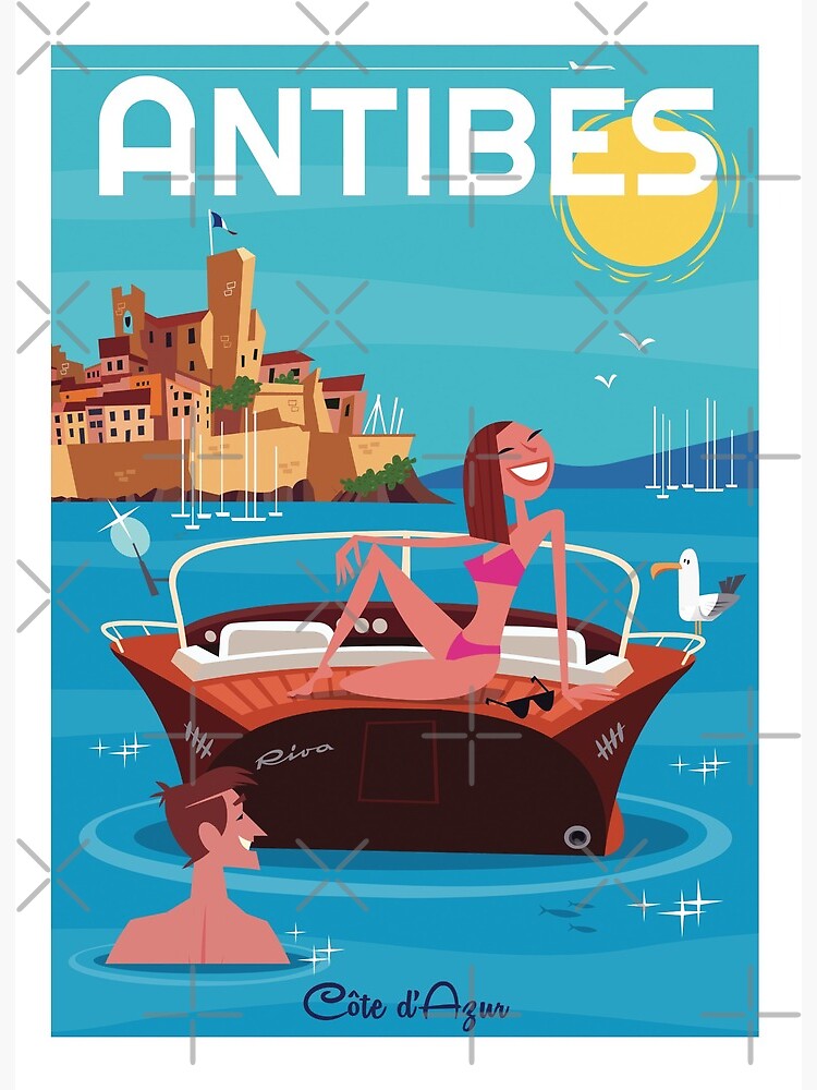 Antibes Art Board Print for by Gary |