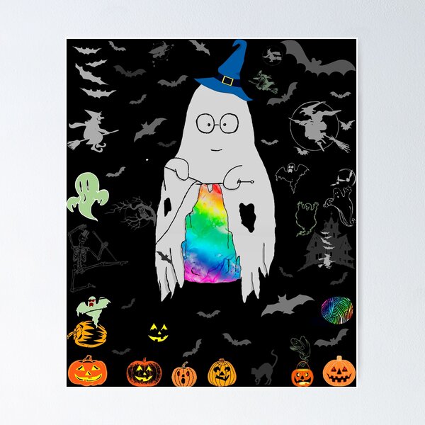 Item preview, Cute Rainbow Ghost Ugly Halloween Sweater style Funny Halloween  designed and sold by r-silver.