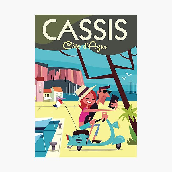 Cassis poster Photographic Print