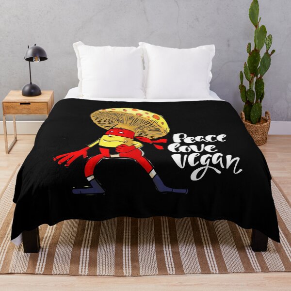 Item preview, Peace Love Vegan Super Ninja Mushroom Foodietoon Mixed Martial Arts MMA Superhero designed and sold by ProjectX23.