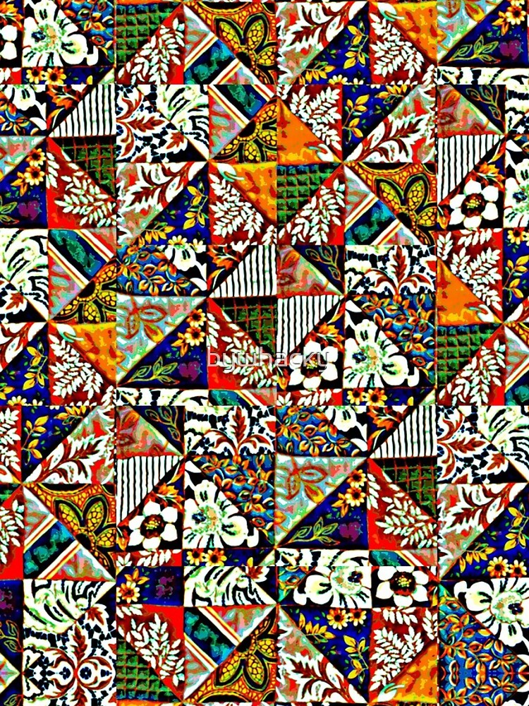 Thumbnail 4 of 4, iPhone Case, Patchwork Pattern designed and sold by bywhacky.