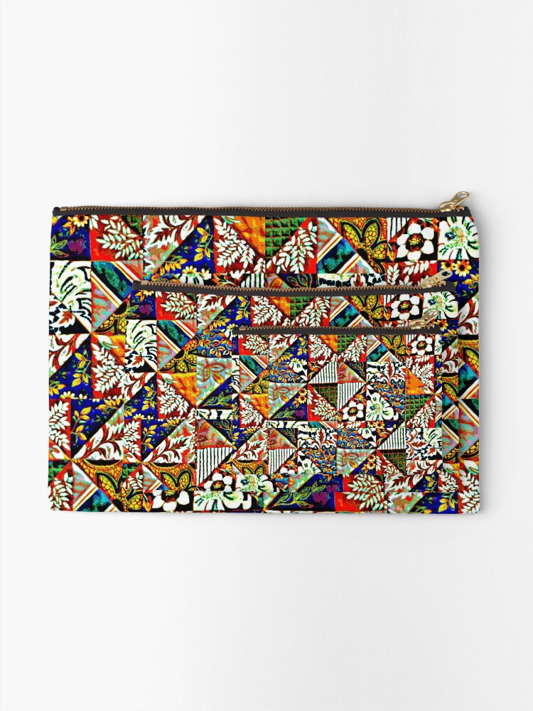 Thumbnail 2 of 4, Zipper Pouch, Patchwork Pattern designed and sold by bywhacky.