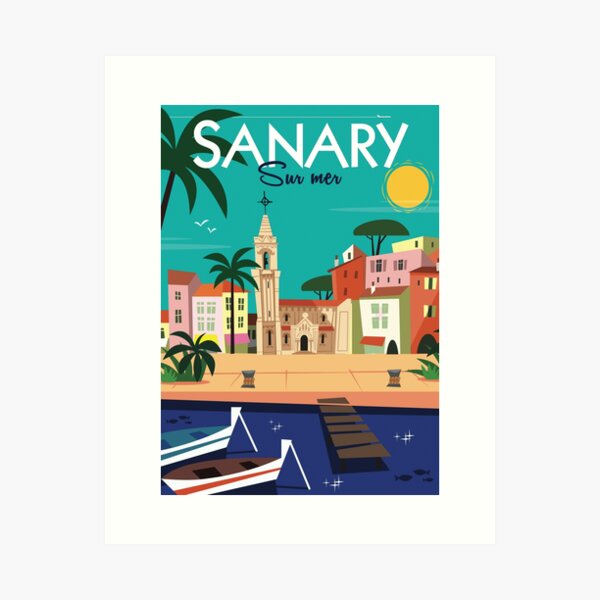 Item preview, Sanary poster designed and sold by GAGodel.