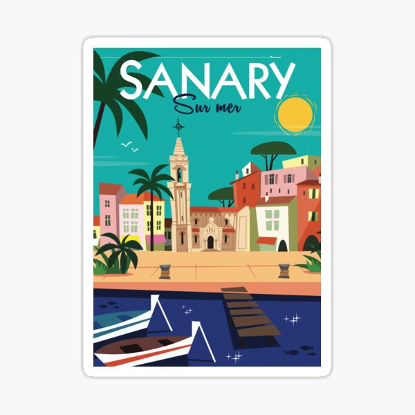 Item preview, Sanary poster designed and sold by GAGodel.