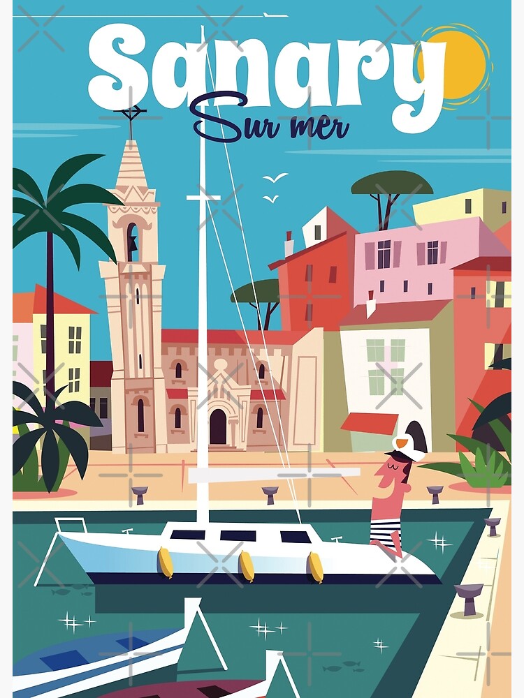 Discover Sanary Sur Mer Poster Premium Matte Vertical Poster