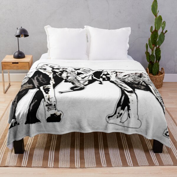 Item preview, bull elephants fighting designed and sold by designbywhacky.