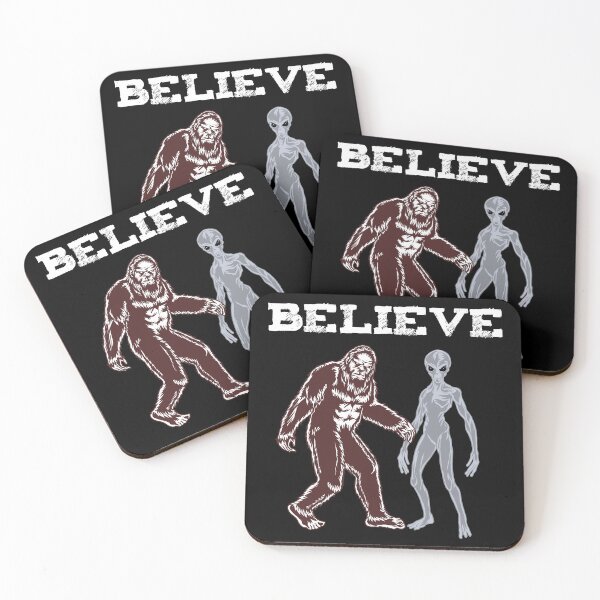 Item preview, Bigfoot and Alien Believe designed and sold by LimeStorm.