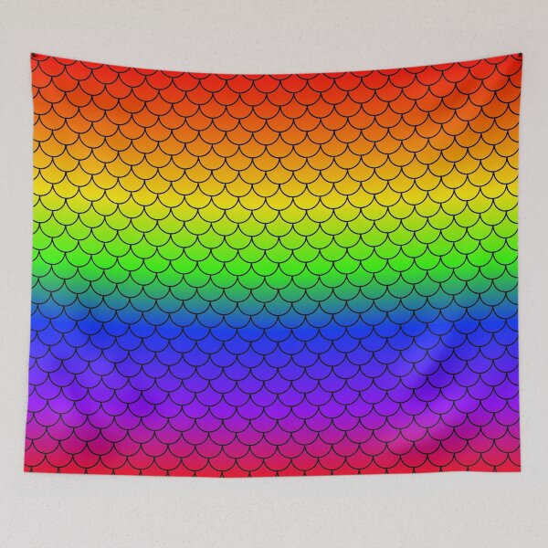 Item preview, Rainbow Mermaid Scales designed and sold by christinaashman.