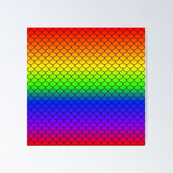 Item preview, Rainbow Mermaid Scales designed and sold by christinaashman.