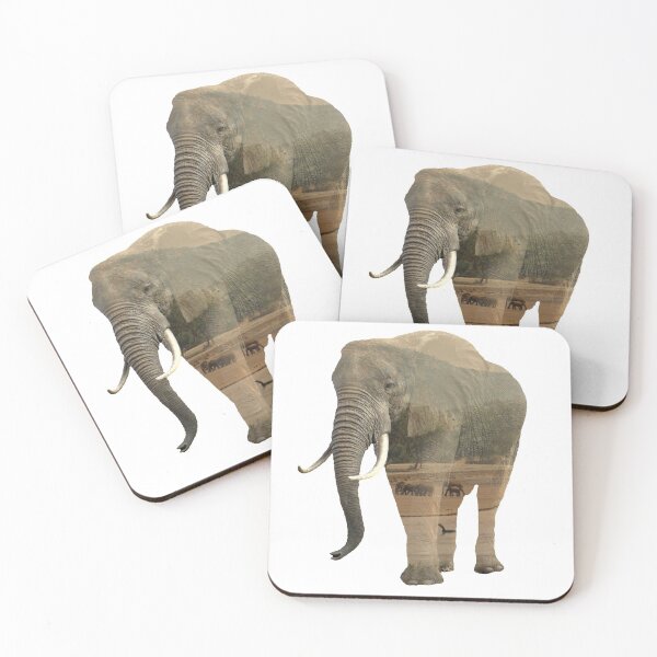 Item preview, Elephant - Landscape - Double exposure designed and sold by TShirtsundMehr.