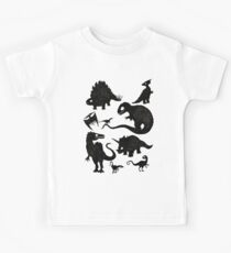 Silhouetted Dinosaurs Kids Tee
