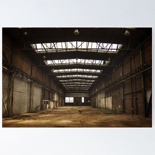 Item preview, Abandoned empty old factory workshop designed and sold by dariazu.