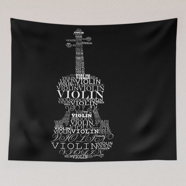 Item preview, Typographic violin designed and sold by adiosmillet.