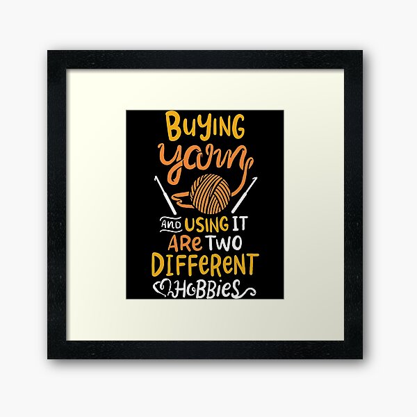Yarn Crochet Framed Art Print