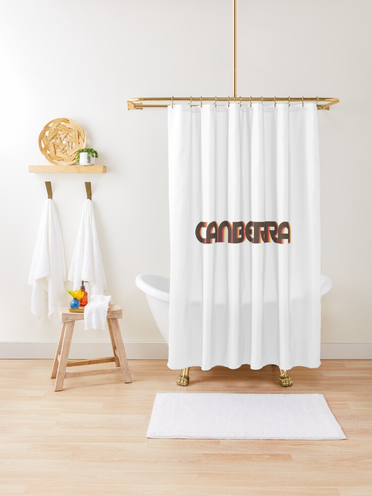 retro shower curtain