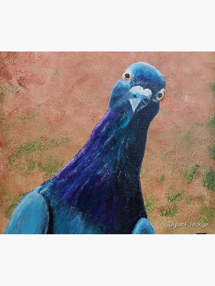 "Funky Pigeon " Travel Mug by DylanFJeskye Redbubble