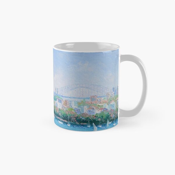 Item preview, Sydney Harbour, Sydney Harbour Bridge, Sydney Opera House, painting designed and sold by MatsonArtDesign.