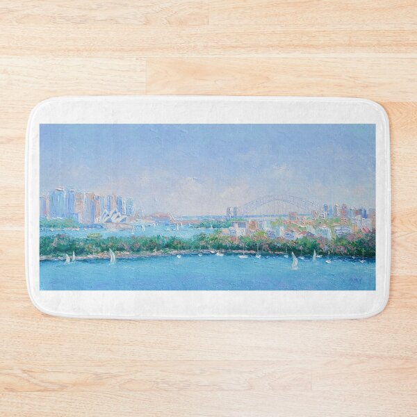 Item preview, Sydney Harbour, Sydney Harbour Bridge, Sydney Opera House, painting designed and sold by MatsonArtDesign.