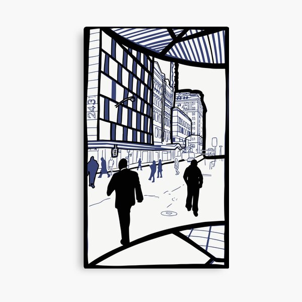 Brisbane City - Edward Street Canvas Print