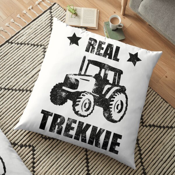 Real Trekkie - Black Floor Pillow