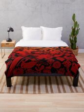 Final Fantasy Moogle-verse (red) Throw Blanket