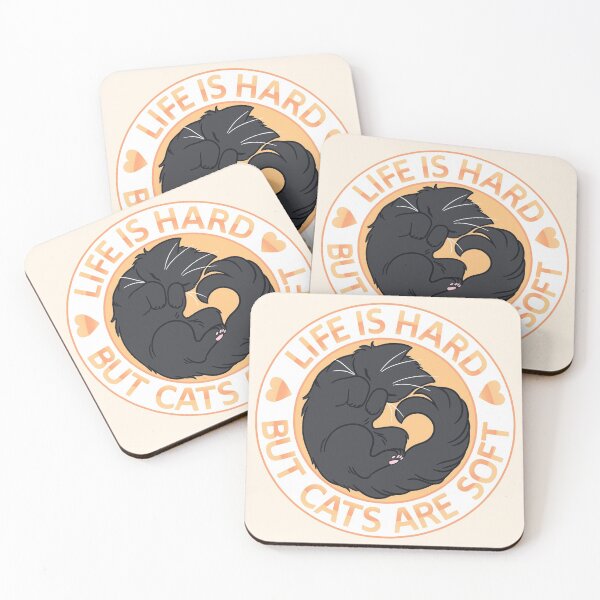 Item preview, Cats are Soft - Gold+Black designed and sold by Kaninchenbau.