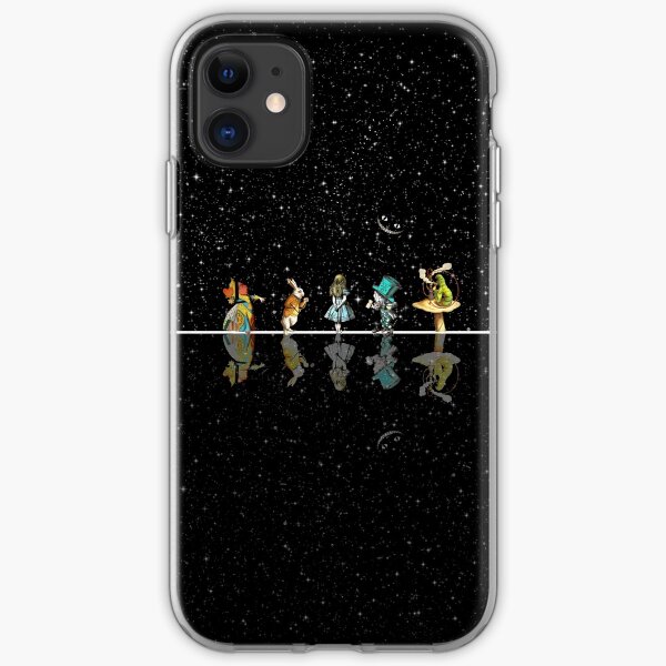 Noche estrellada del país de las maravillas - Alicia en el país de las maravillas Funda blanda para iPhone