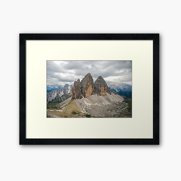 Drei Zinnen Framed Art Print