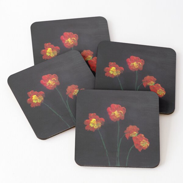 Item preview, Four Red Flowers designed and sold by Simon Maginn.