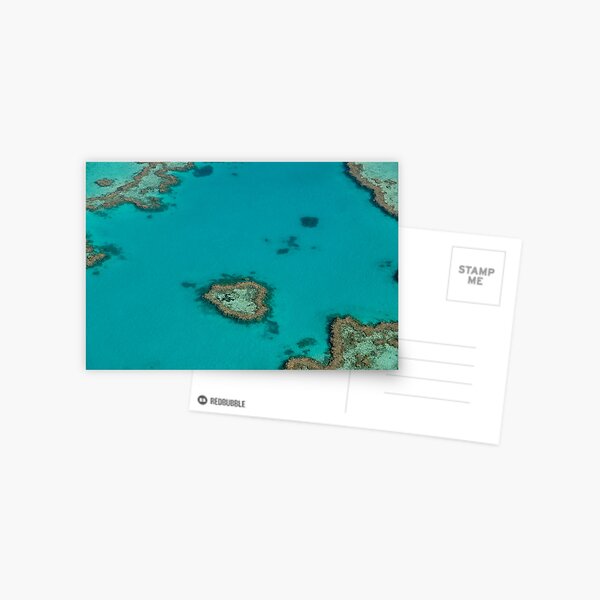 Heart Reef - Whitsundays Australia Postcard