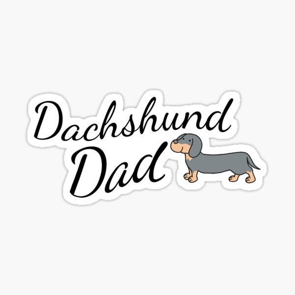 Dachshund Dad Sticker