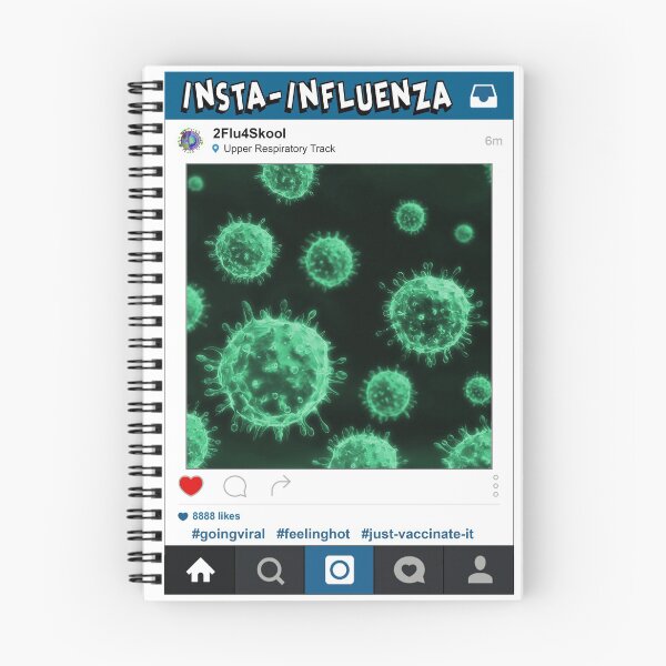 Item preview, Insta-Influenza designed and sold by Science-is-Pun.
