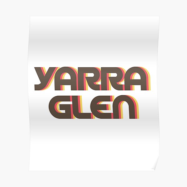 Yarra Glen Retro Poster