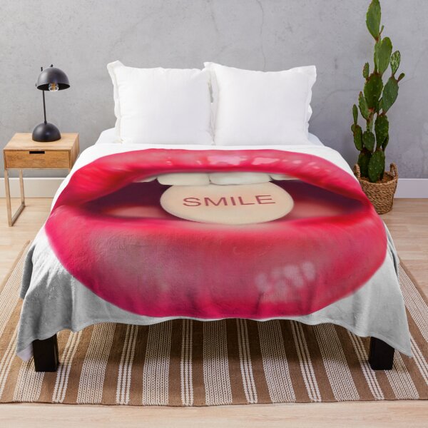 Artikelvorschau, Groß Nehmen Sie eine Pille "Smile" Pink Lippen entworfen und verkauft von ArtInPi.