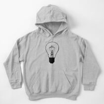 Lumineer Light Bulb Logo Kids Pullover Hoodie