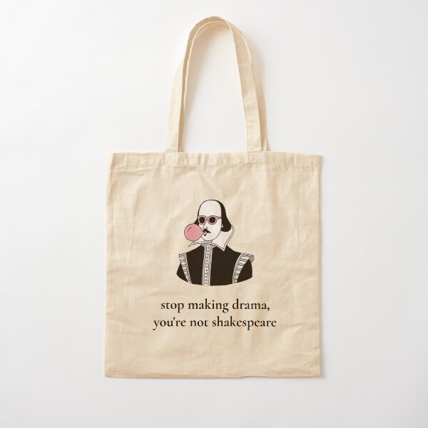 Shakespeare dramático Bolsa de algodón
