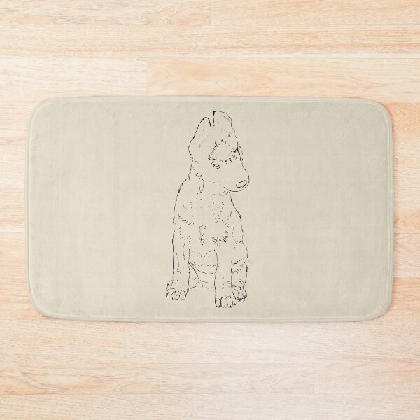 Item preview, Malinois Pup Line-art designed and sold by NinGaui.