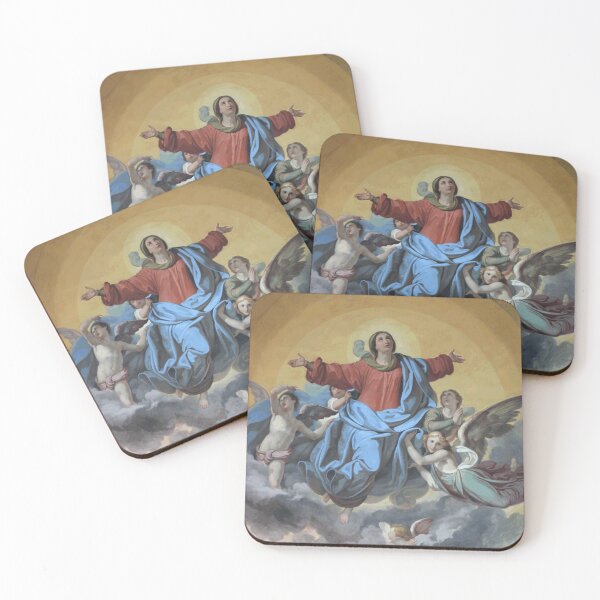 Item preview, Religious Mural painting angels disciple god art print designed and sold by Kam-designs.
