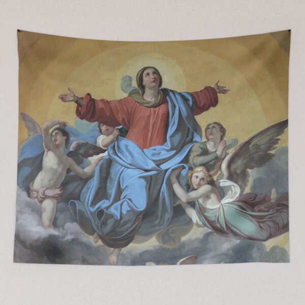 Item preview, Religious Mural painting angels disciple god art print designed and sold by Kam-designs.