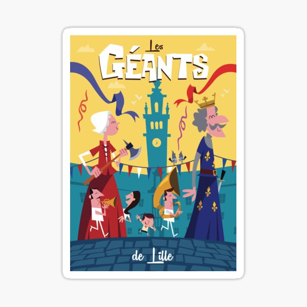 Vista previa del artículo con la obra «Cartel de Geant de lille», diseñado y vendido por GAGodel.