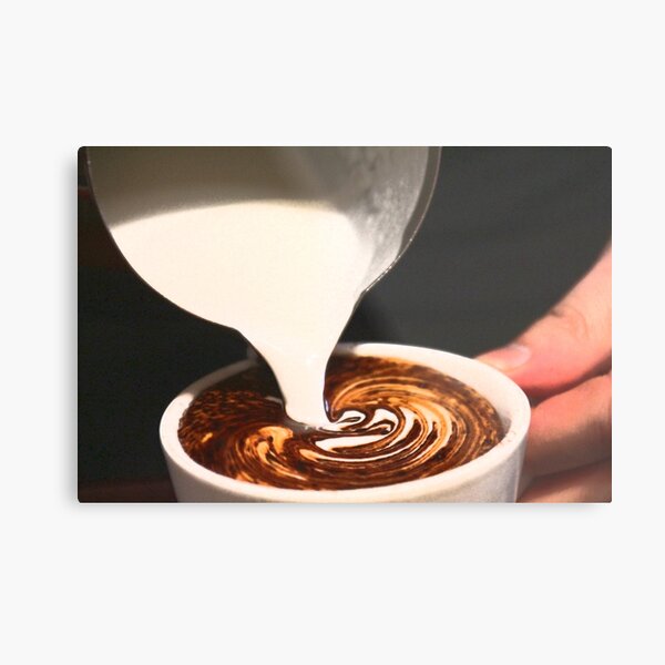 The Pour Metal Print